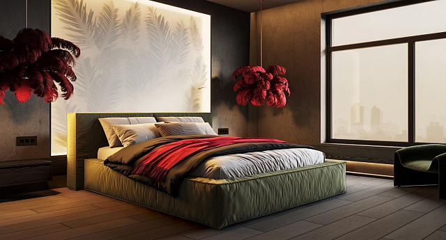 Мягкая, стильная и бескаркасная кровать Фри 